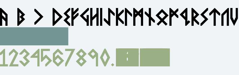 VIKING, MIDDLE Runes Bold Regular