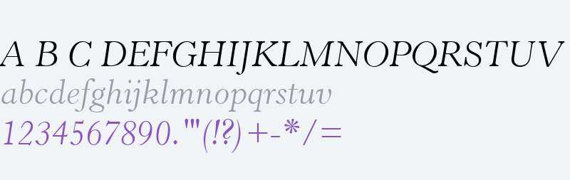 Horley OS MT Light Italic