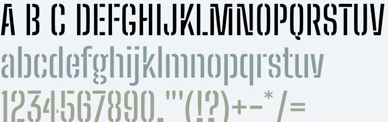 Big Shoulders Stencil Text Medium