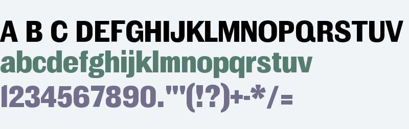 MFEK Sans SemiCondensed ExtraBold