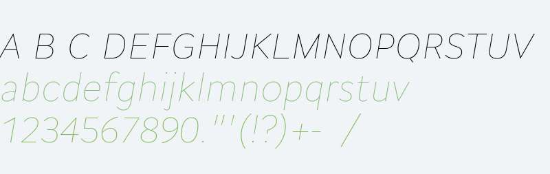CogitoWeb Ultralight Italic