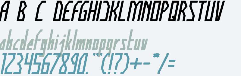 HUMAN ALTER EGO Italic