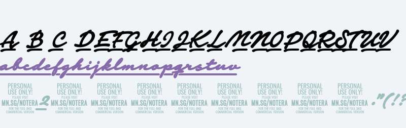 Notera 2 Underline PERSONAL USE Black