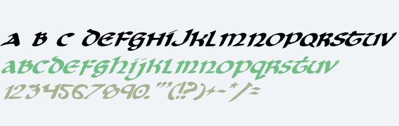 Cry Uncial Italic