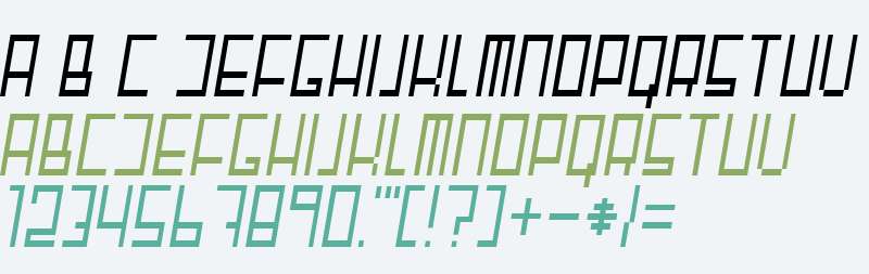 Fair N Square Condensed Regular Italic
