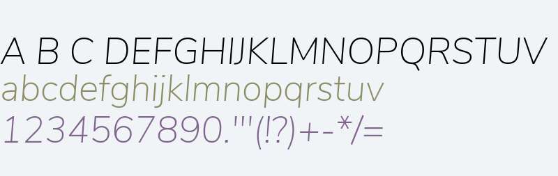 Nunito Sans ExtraLight Italic