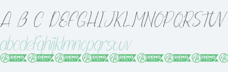 Sketch Pencil Demo Italic