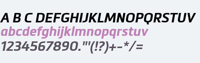 Metronic W10 Bold Italic