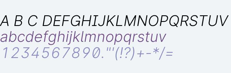 LinikSans-LightItalic