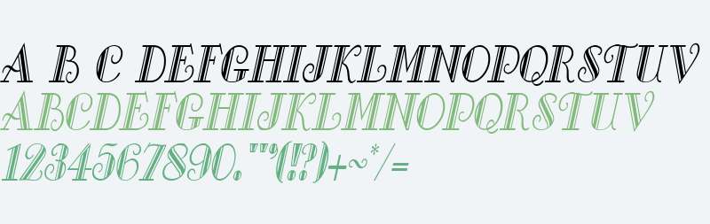 Gallery Condensed Italic