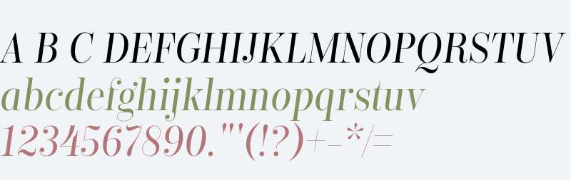 Encorpada Classic Condensed Regular Italic