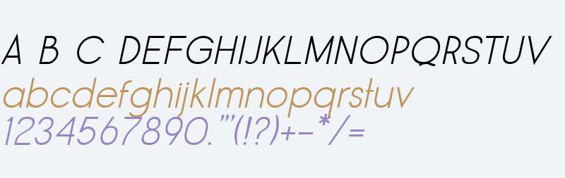 Fraser Light Italic
