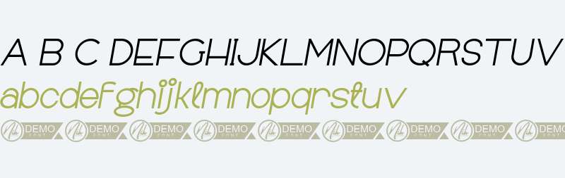 Allegany Demo Bold Italic