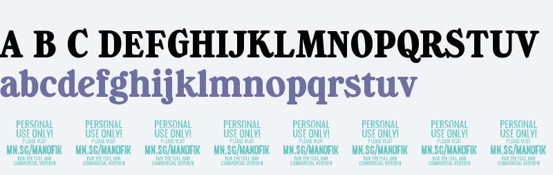 Manofik PERSONAL USE ONLY