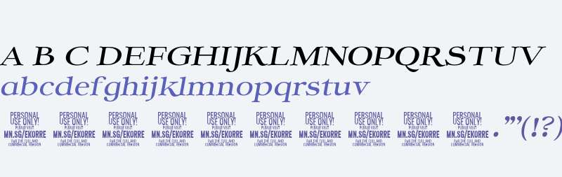 Ekorre PERSONAL USE ONLY Regular Italic