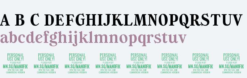 Manofik PERSONAL USE ONLY