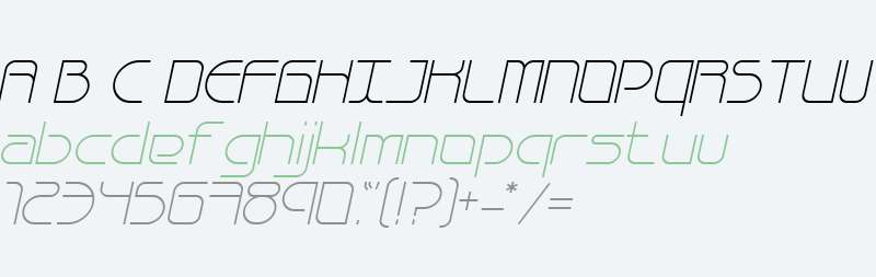 Bauhau LightItalic W00 Regular