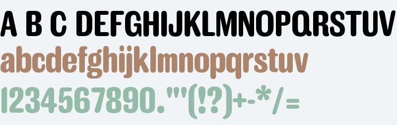 MFEK Sans Rounded Condensed ExtraBold