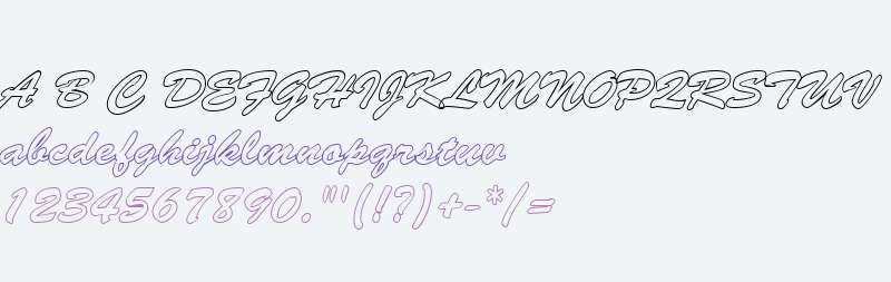 BrushStrokeHollow Regular