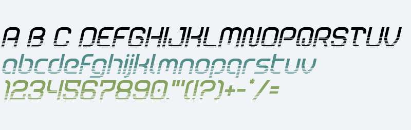 Robo Sapien Halftone Italic