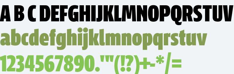 NRK Sans Compressed Black