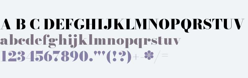 Bodoni* 24 Fatface