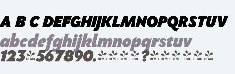 FSP DEMO - PGF-Now Heavy Italic