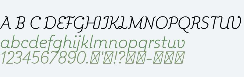 Kleide Trial Light Italic