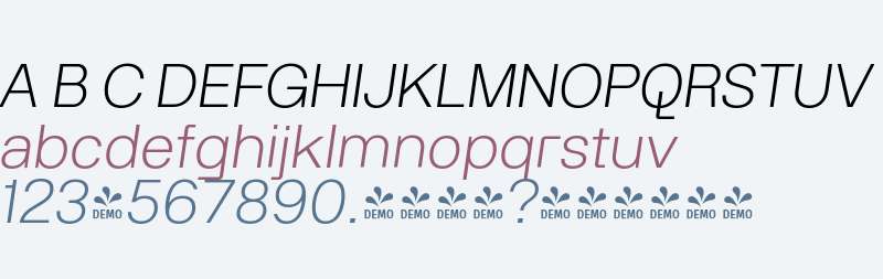 FSP DEMO - Rodley Light Italic