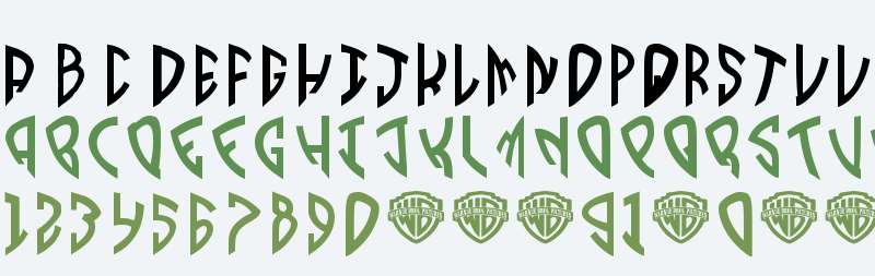 Warner Bros 2020 Font
