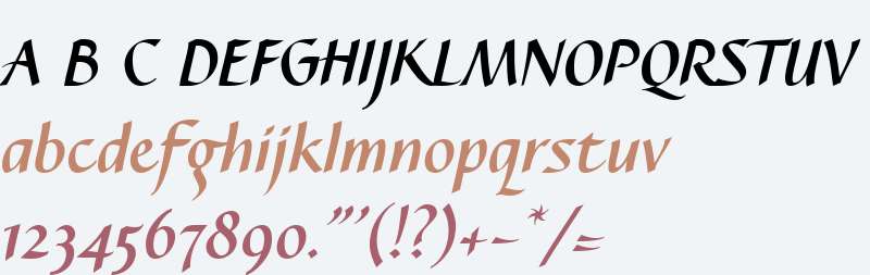 CAL Caterina W01 Bold Italic