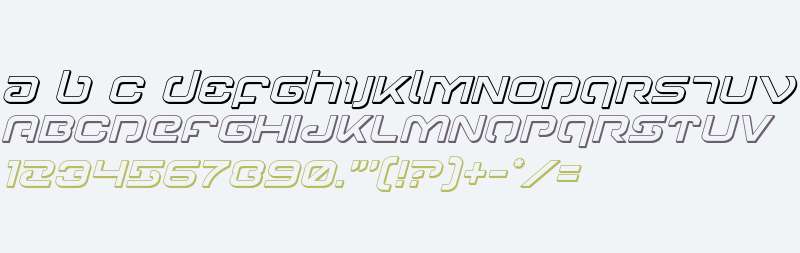 Gunrunner 3D Italic