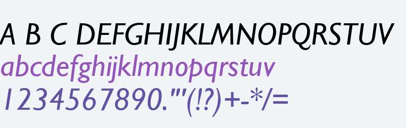 Gill Sans MT Pro Cyr W04 Md It