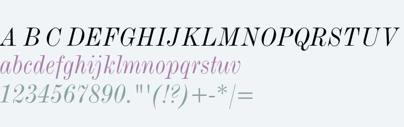 Monotype Modern Std Condensed Italic