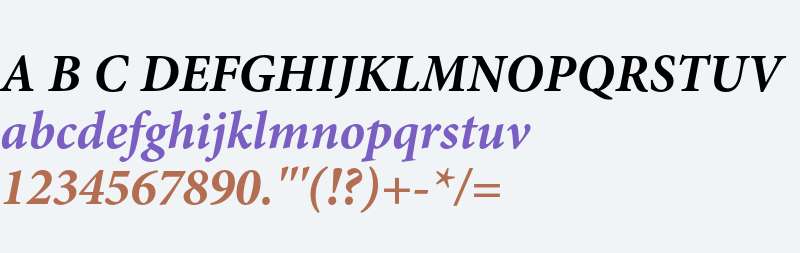 Minion Pro Bold Italic