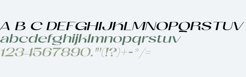 Mansel Expanded Italic