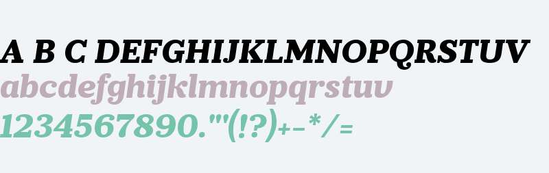 Prumo Slab W00 ExtraBold Italic