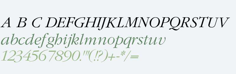 GaramondLightItalic