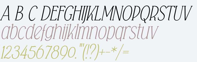 Falkin Serif Italic W03 Regular