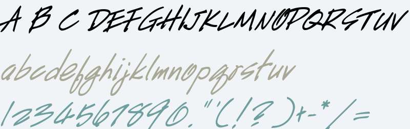 HandScript Bold Italic