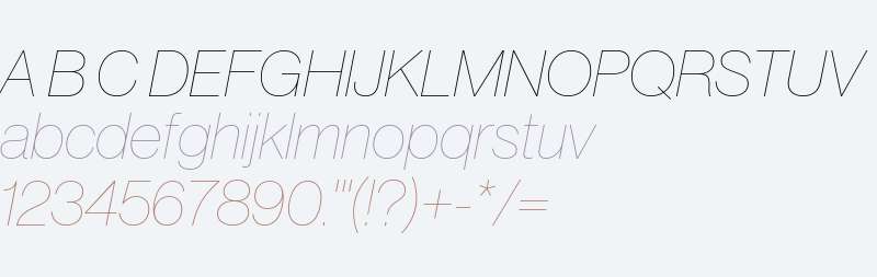 NeueHaasDisplay-XXThinItalic