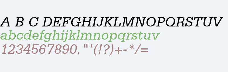 Serifa W03 56 Italic