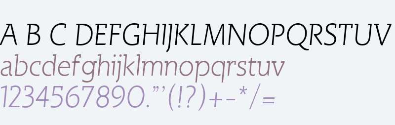 Spartacus W00 Light Italic