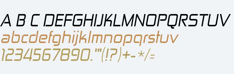Zekton W00 Italic