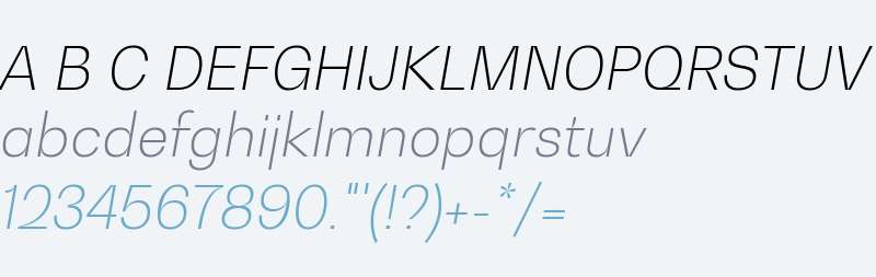 Bw Gradual DEMO Thin Italic