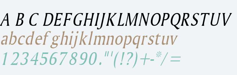 Ameretto Condensed Italic