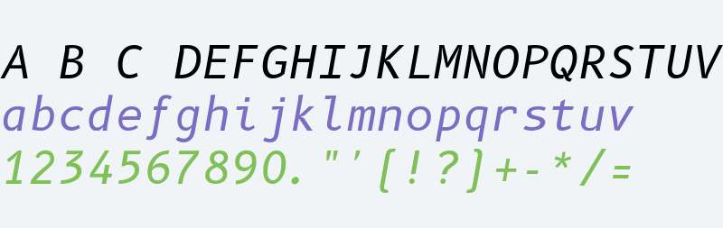 B612 Mono Italic