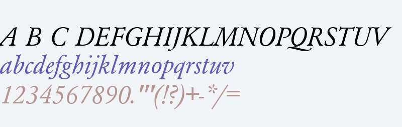 QTGaromand Italic