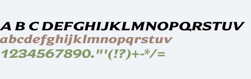 Beaufort W01 Extd Heavy Italic