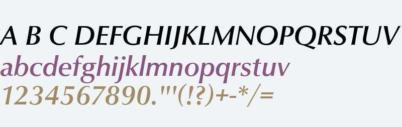 URWClassicoMed Italic